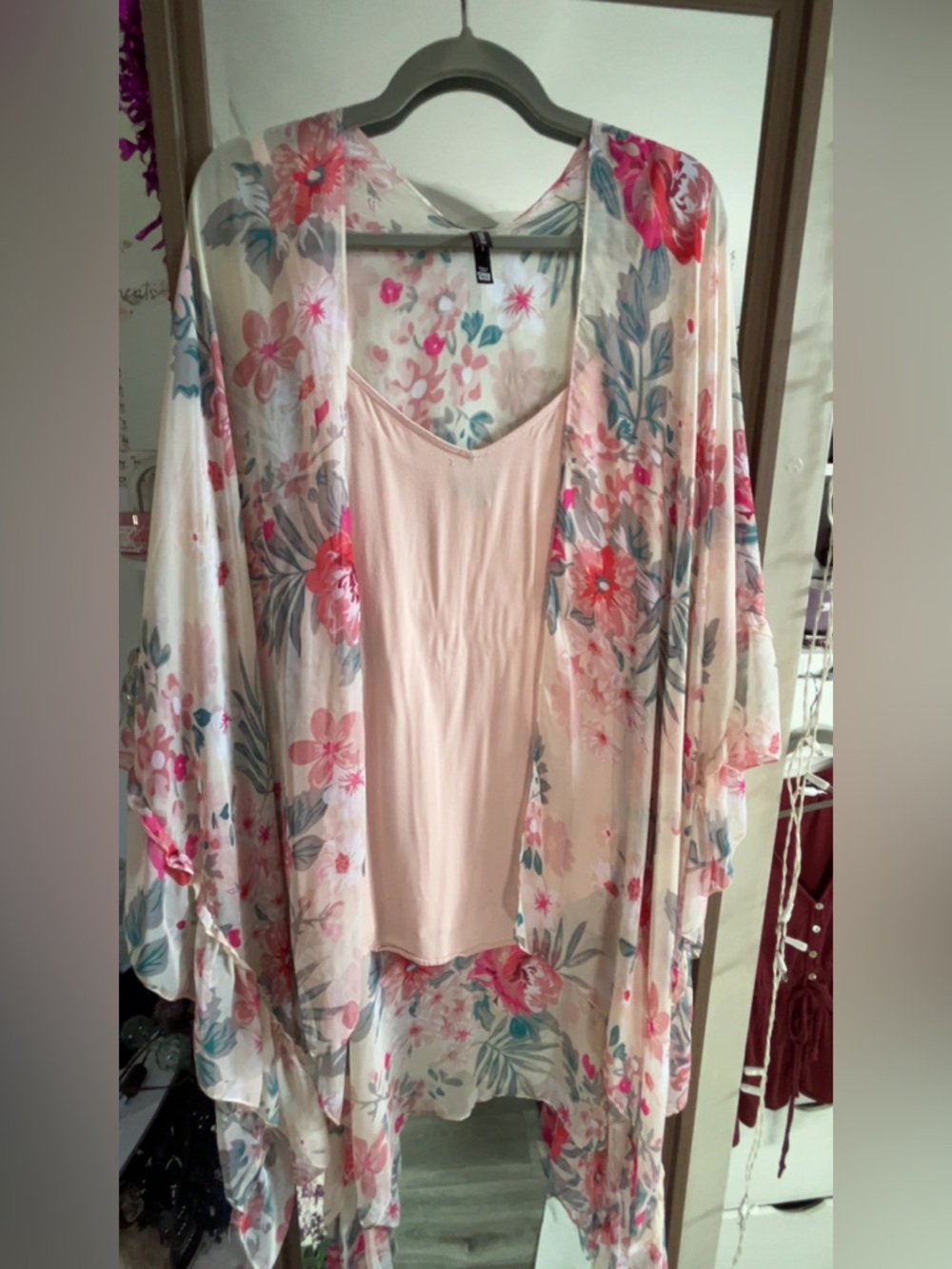 TORRID Floral Kimono & Tank top Set
